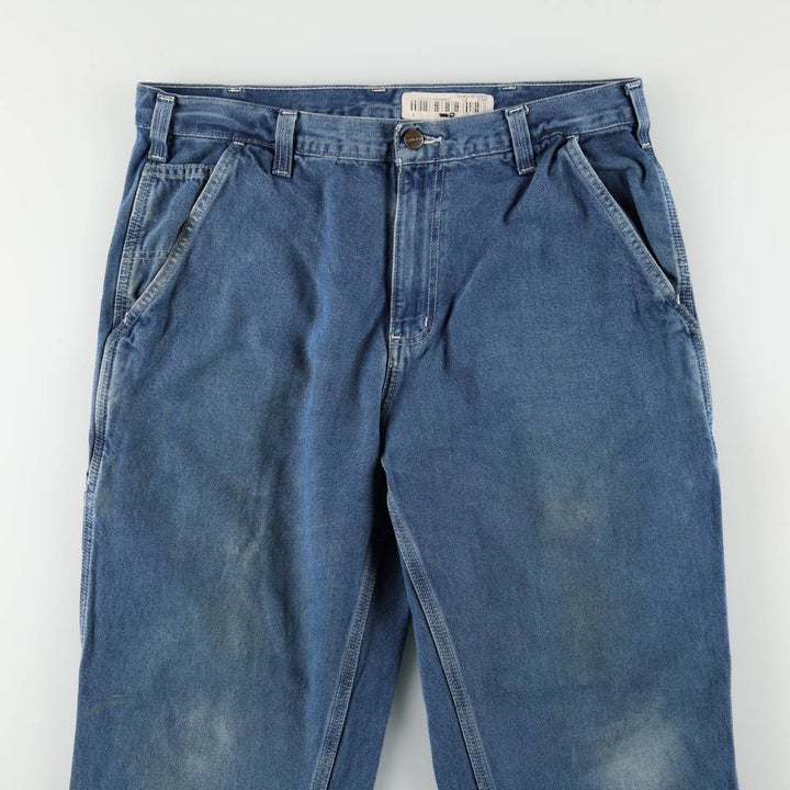 Carhartt Dungaree Fit Denim Painter Pants, Men's, W34 equivalent cotton blue type Vintage Second Hand