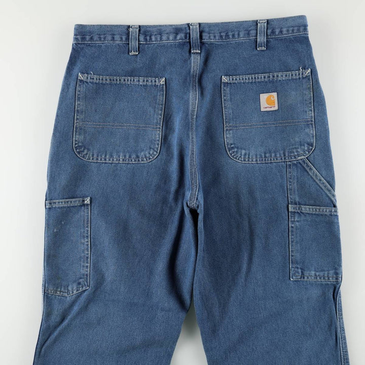 Carhartt Dungaree Fit Denim Painter Pants, Men's, W34 equivalent cotton blue type Vintage Second Hand