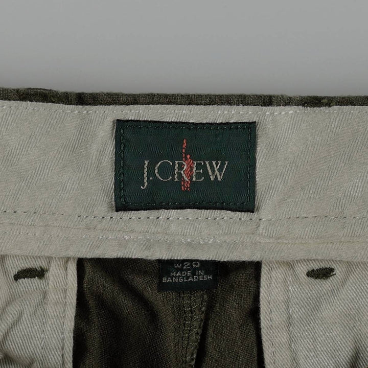 90'S J.Crew linen pants/slacks, men's size W30 equivalent, vintage. linen Khaki type Vintage Second Hand