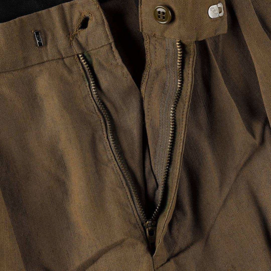 Dockers Record two-pleat slacks pants, men's size W34 (approx.) unclear Khaki type brown Vintage Second Hand