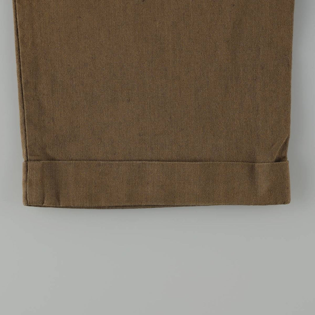 Dockers Record two-pleat slacks pants, men's size W34 (approx.) unclear Khaki type brown Vintage Second Hand