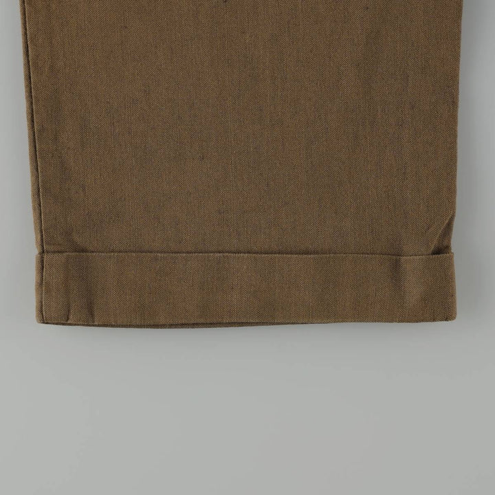 Dockers Record two-pleat slacks pants, men's size W34 (approx.) unclear Khaki type brown Vintage Second Hand