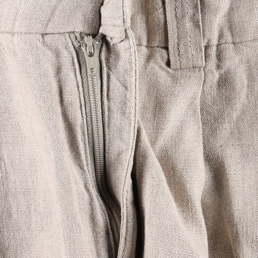 GAP Two-Pleat Linen Pants, Men's Size W32 (approx.) linen unbleached Vintage Second Hand