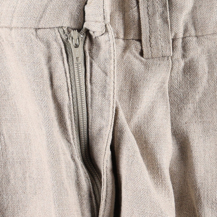 GAP Two-Pleat Linen Pants, Men's Size W32 (approx.) linen unbleached Vintage Second Hand