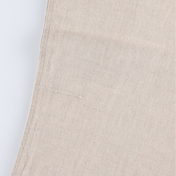 GAP Two-Pleat Linen Pants, Men's Size W32 (approx.) linen unbleached Vintage Second Hand