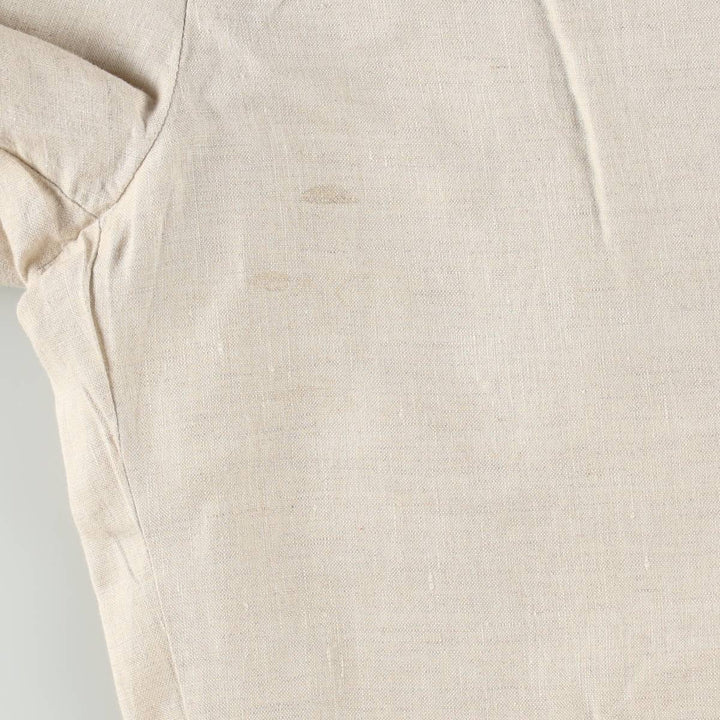1990'S Tasso Elba ISLAND Linen Pants/Slacks, Men's Size W32 (approx.) linen unbleached Vintage Second Hand