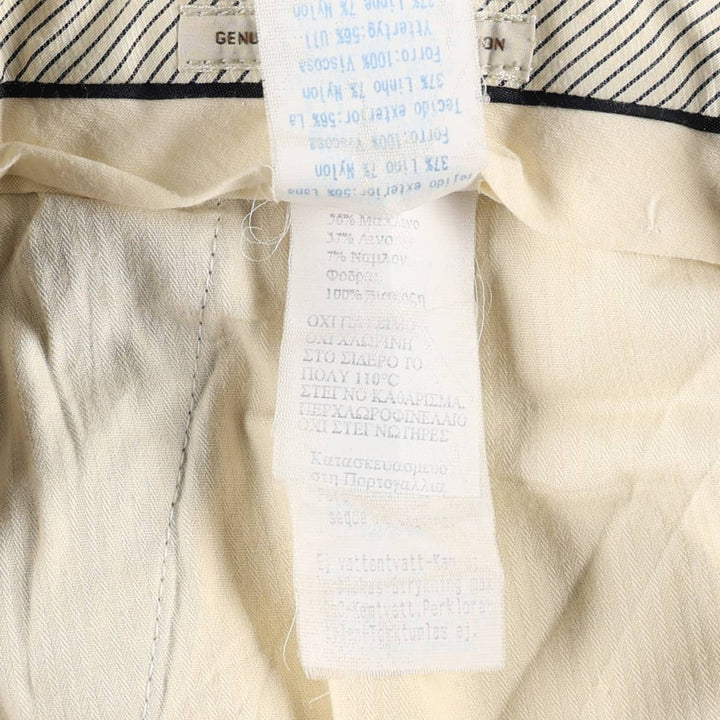 MASSIMO DUTTI One-Pleat Wool Trousers, Men's Size W34 (approx.) wool beige type brown Vintage Second Hand