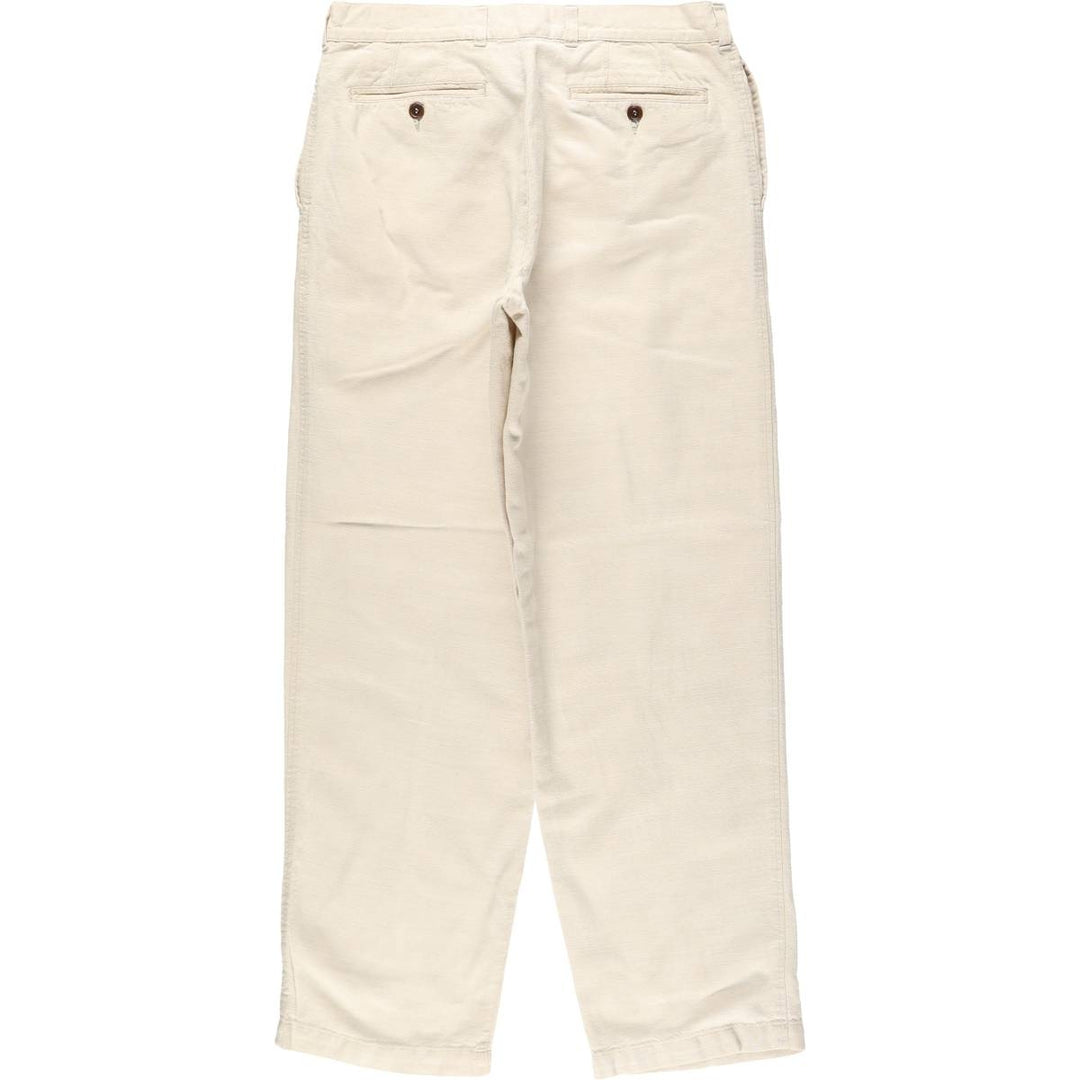Marks & Spencer St. Michael linen trousers, made in England, men's size W33 (approx.). linen unbleached Vintage Second Hand