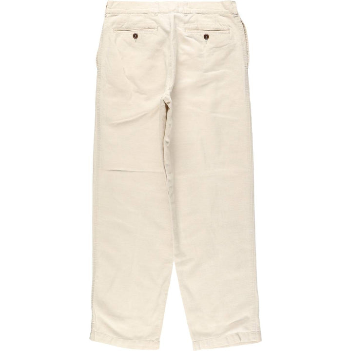 Marks & Spencer St. Michael linen trousers, made in England, men's size W33 (approx.). linen unbleached Vintage Second Hand