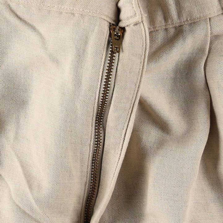 2000'S Dockers Khakis Two-Pleat Cotton x Linen Pants, Men's Size W36 (approx.) linen unbleached Vintage Second Hand