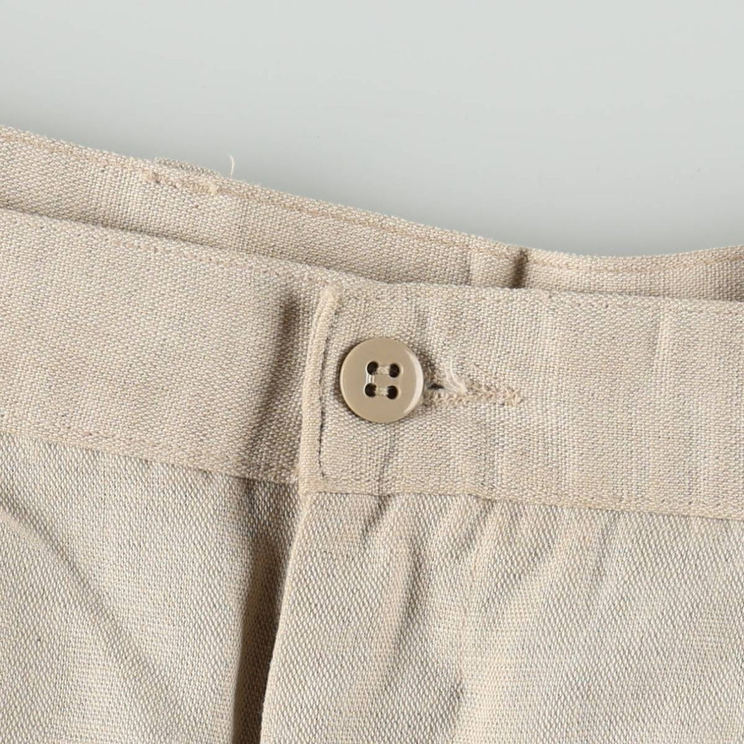 2000'S Dockers Khakis Two-Pleat Cotton x Linen Pants, Men's Size W36 (approx.) linen unbleached Vintage Second Hand