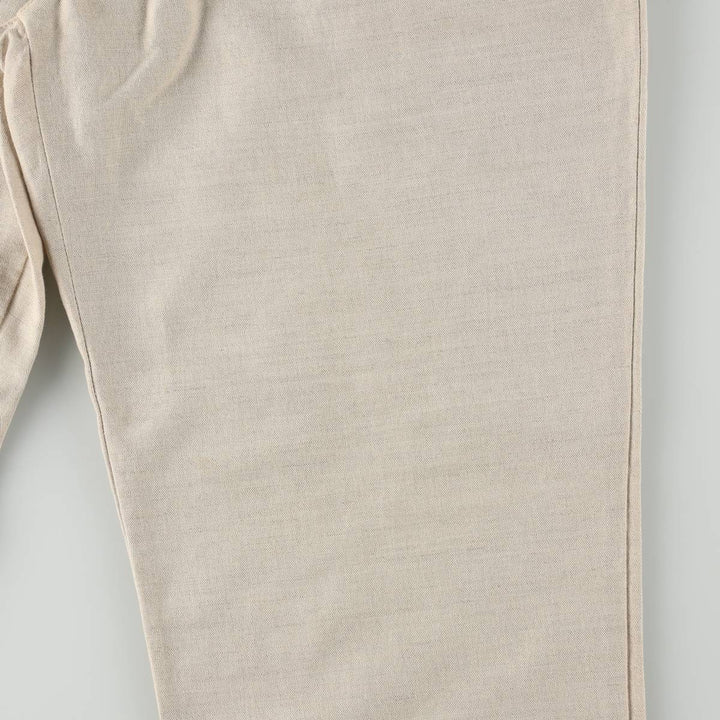 2000'S Dockers Khakis Two-Pleat Cotton x Linen Pants, Men's Size W36 (approx.) linen unbleached Vintage Second Hand