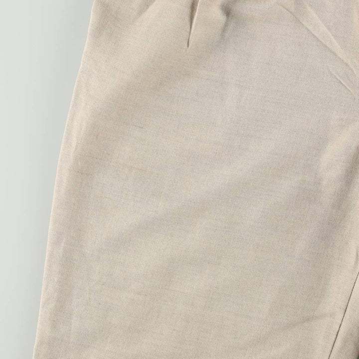 2000'S Dockers Khakis Two-Pleat Cotton x Linen Pants, Men's Size W36 (approx.) linen unbleached Vintage Second Hand