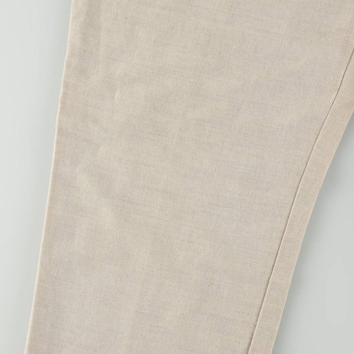 2000'S Dockers Khakis Two-Pleat Cotton x Linen Pants, Men's Size W36 (approx.) linen unbleached Vintage Second Hand