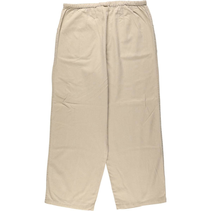 1990'S St. John's Bay cotton x linen trousers, men's size W37 (approx.), vintage. linen unbleached Vintage Second Hand