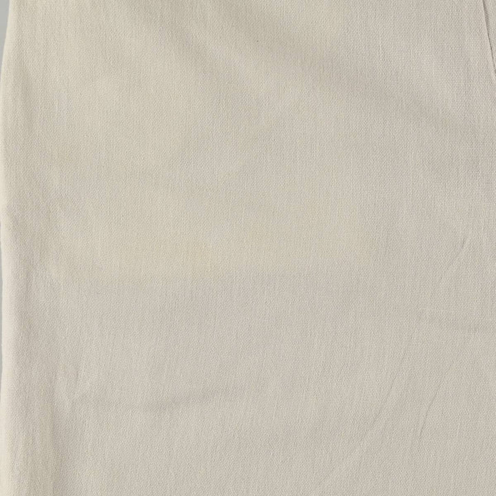 Crazy Horse Two-Pleat Linen x Cotton Pants, Men's Wide Leg Pants (W35 equivalent) linen ivory Vintage Second Hand