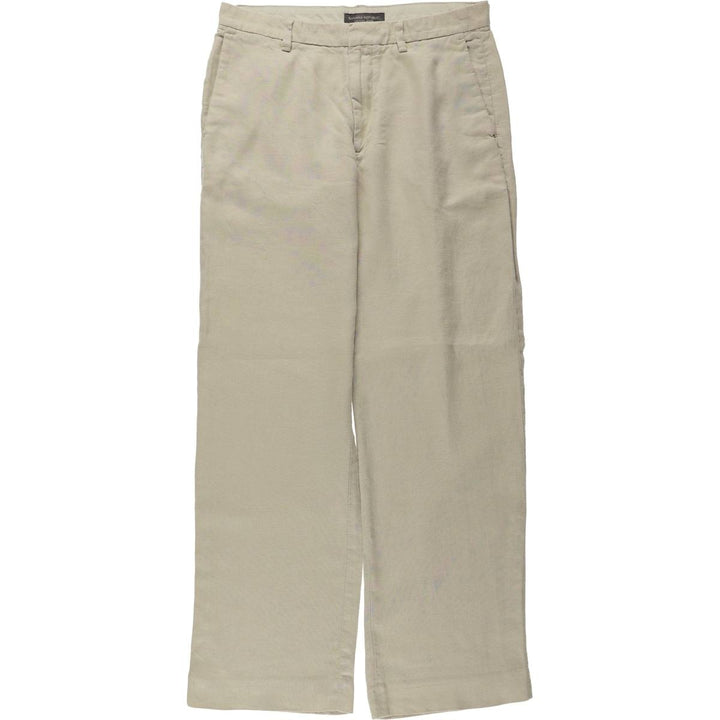 Banana Republic linen pants/slacks, men's size W34 (approx.) linen Beige type Vintage Second Hand