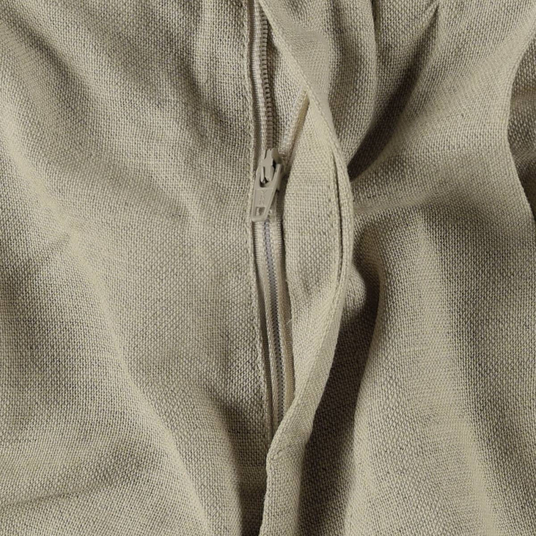 Dockers Premium Three-Pleat Linen Trousers, Men's Size W31 (approx.) linen unbleached Vintage Second Hand