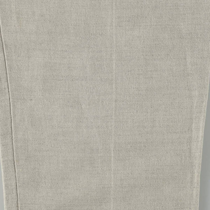 1990'S Dockers Khakis Two-Pleat Linen x Cotton Trousers, Made in USA, Men's Size W33 (approx.), Vintage linen unbleached Vintage Second Hand
