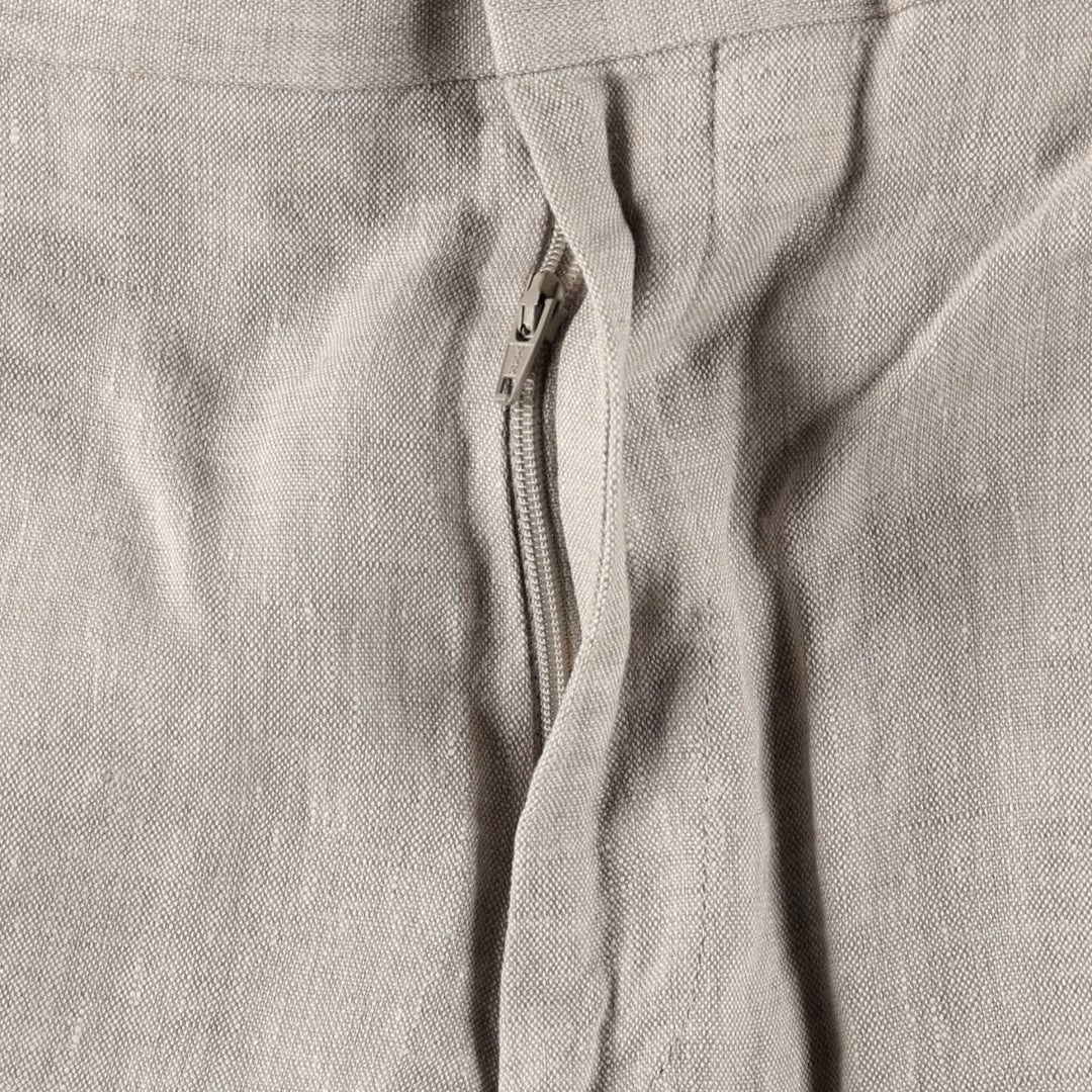 Linen trousers, men's size W34 (approx.), vintage. linen unbleached Vintage Second Hand