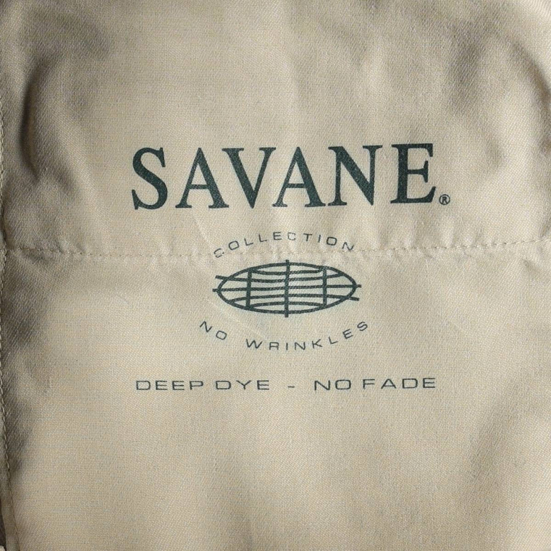 SAVANE Two-Pleat Linen x Cotton Trousers, Men's W30 (approx.) linen unbleached Vintage Second Hand