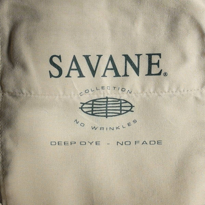 SAVANE Two-Pleat Linen x Cotton Trousers, Men's W30 (approx.) linen unbleached Vintage Second Hand