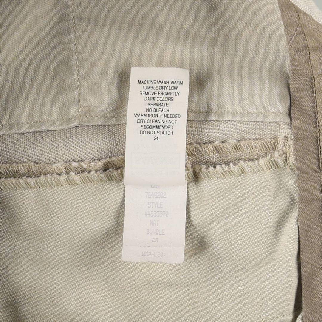 SAVANE Two-Pleat Linen x Cotton Trousers, Men's W30 (approx.) linen unbleached Vintage Second Hand