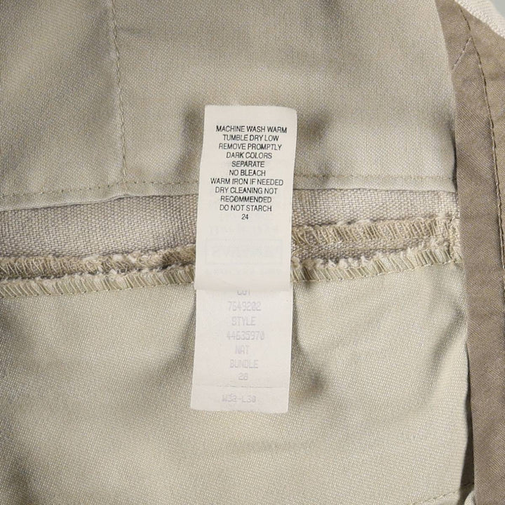 SAVANE Two-Pleat Linen x Cotton Trousers, Men's W30 (approx.) linen unbleached Vintage Second Hand