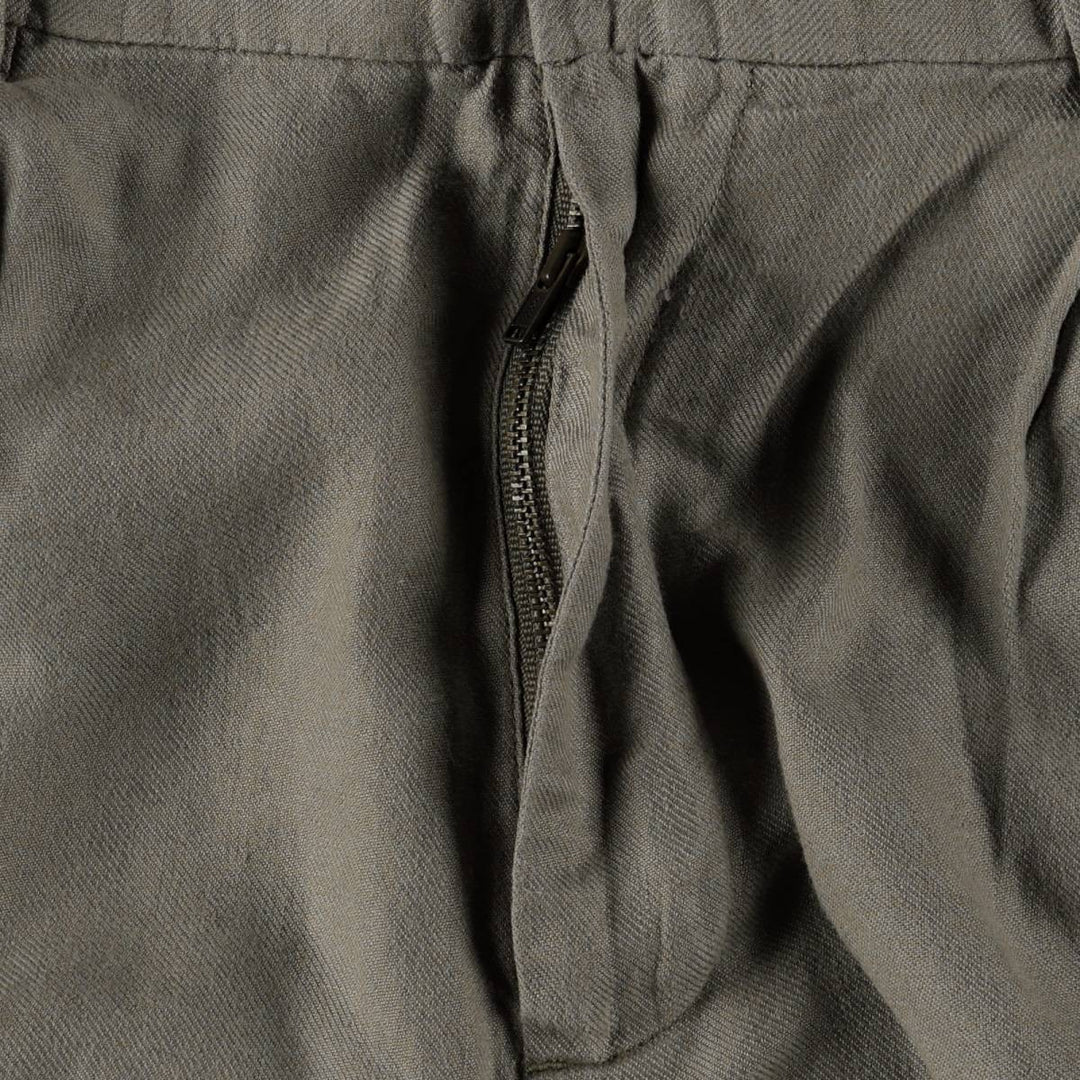 Brooks Brothers Two-pleat Linen Pants, Men's Size W32 linen Khaki type Vintage Second Hand