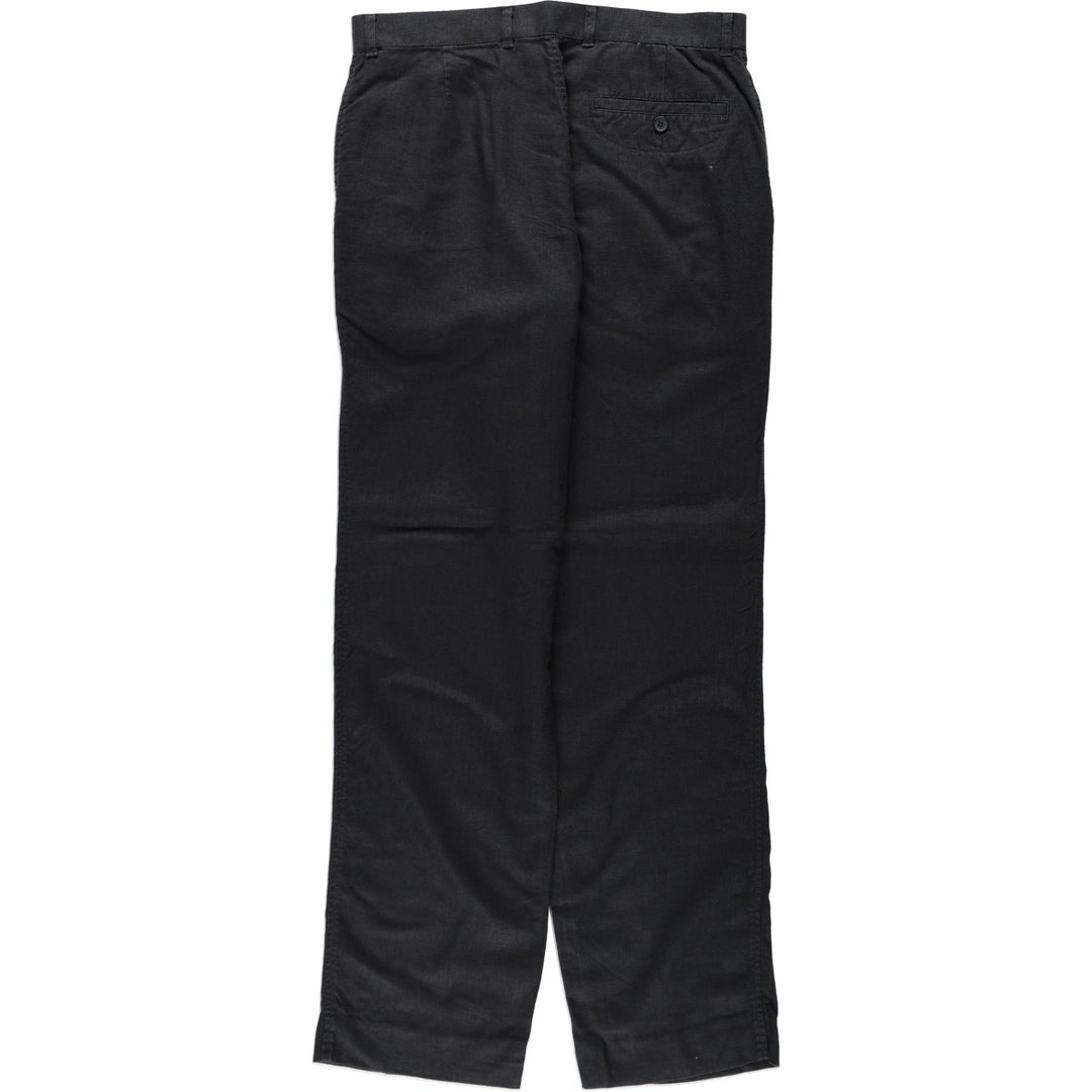 Marks and Spencer tailoring viscose x linen trousers, men's size W32 (approx.) linen black type Vintage Second Hand