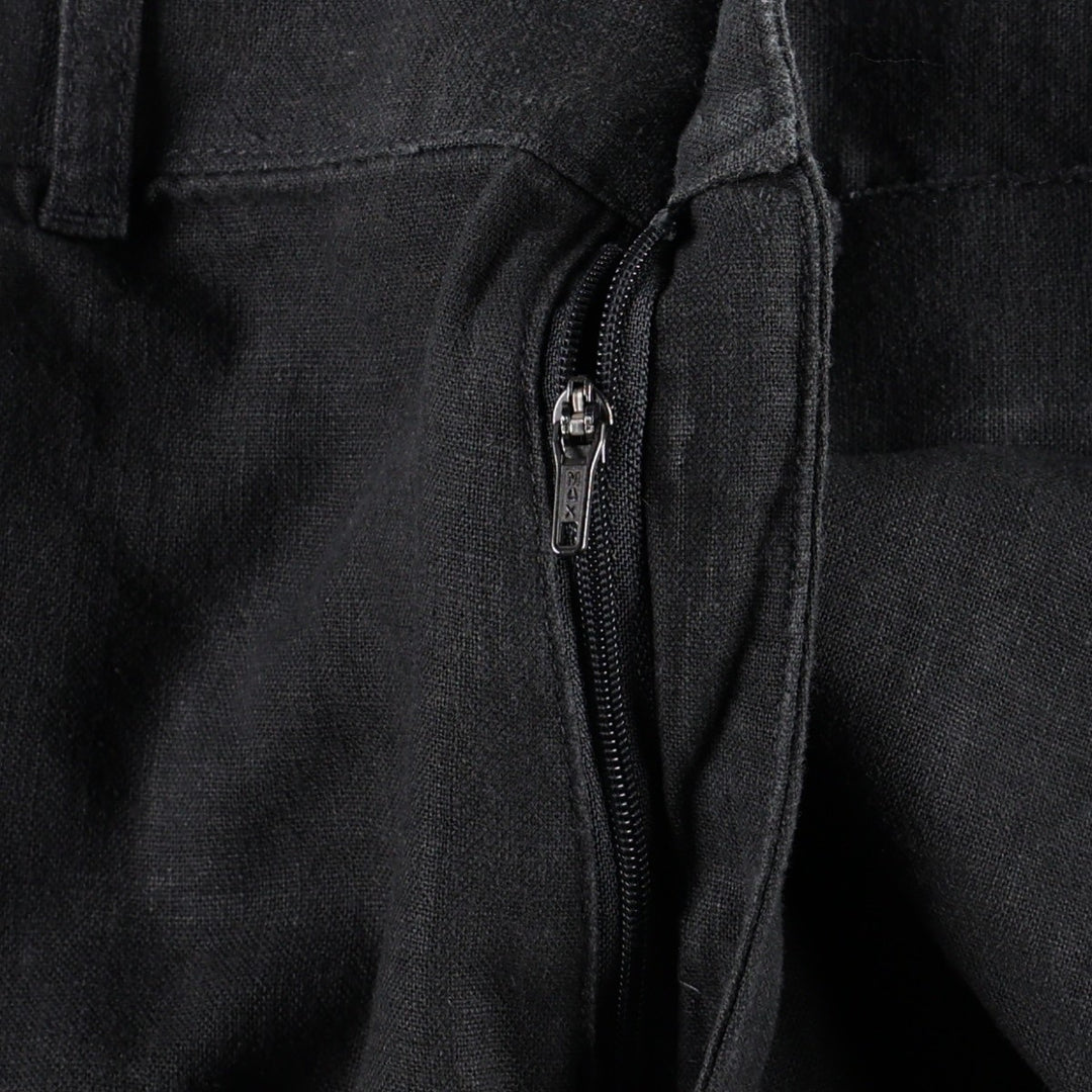 Marks and Spencer tailoring viscose x linen trousers, men's size W32 (approx.) linen black type Vintage Second Hand