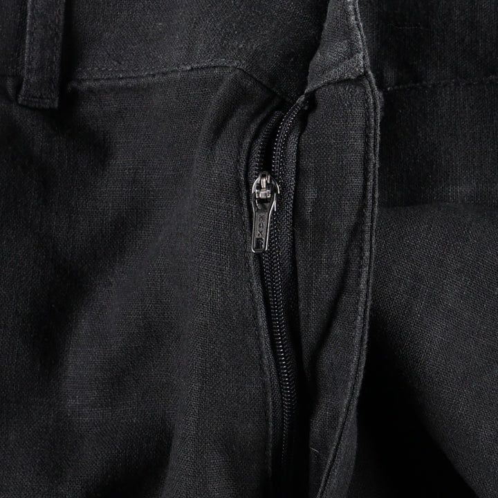 Marks and Spencer tailoring viscose x linen trousers, men's size W32 (approx.) linen black type Vintage Second Hand