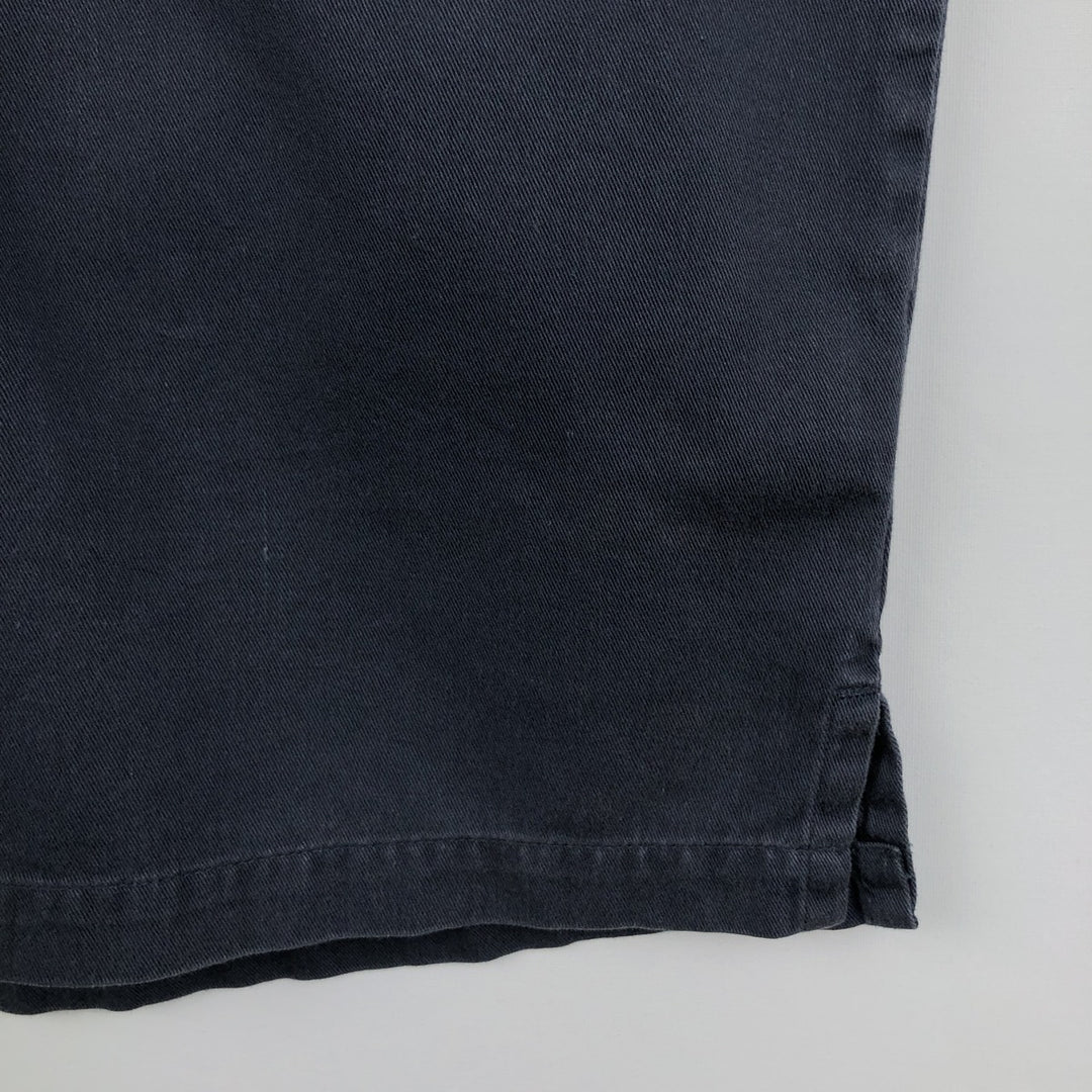 Harley-Davidson Open Collar Short Sleeve Work Shirt Box Shirt Men's S Size cotton navy blue type Vintage Second Hand