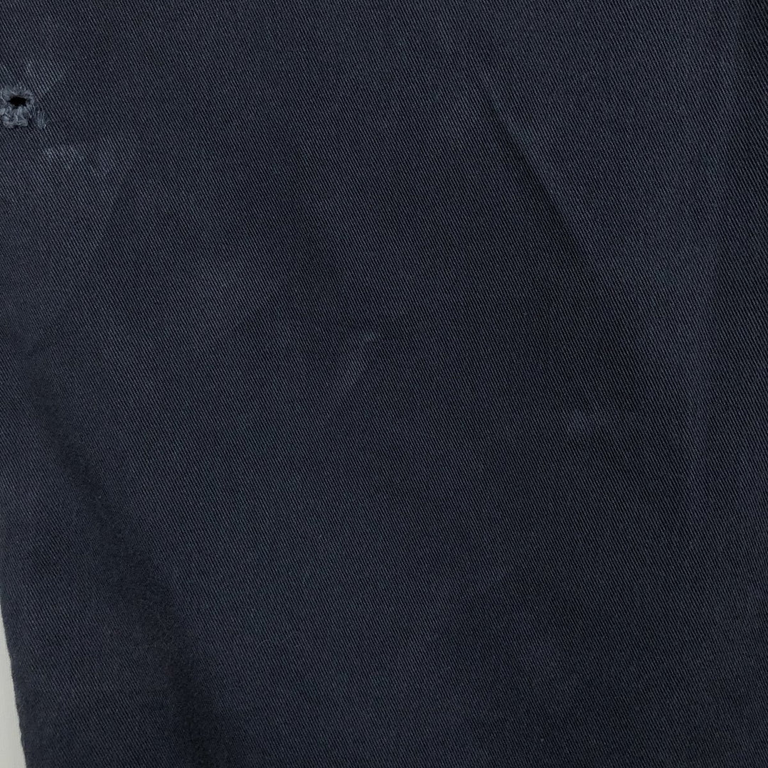 Harley-Davidson Open Collar Short Sleeve Work Shirt Box Shirt Men's S Size cotton navy blue type Vintage Second Hand