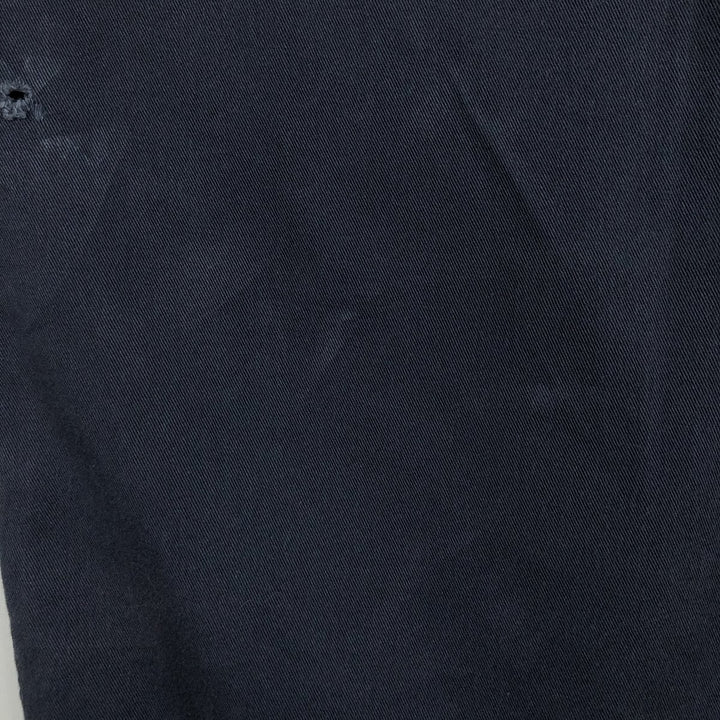 Harley-Davidson Open Collar Short Sleeve Work Shirt Box Shirt Men's S Size cotton navy blue type Vintage Second Hand