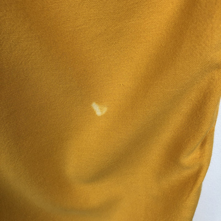 90'S GAP (Old GAP) Long-Sleeve Button-Down Shirt, Made in USA, Men's Size XL (Equivalent), Vintage cotton yellow type Vintage Second Hand