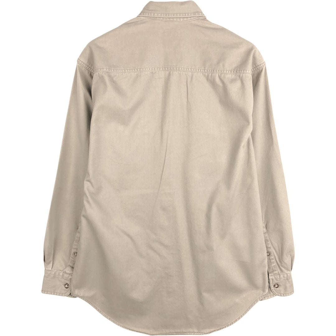 90'S GAP (Old GAP) Long-Sleeve Cotton Shirt, Men's Size S (Equivalent), Vintage cotton Beige type Vintage Second Hand