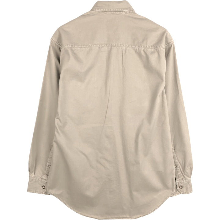 90'S GAP (Old GAP) Long-Sleeve Cotton Shirt, Men's Size S (Equivalent), Vintage cotton Beige type Vintage Second Hand