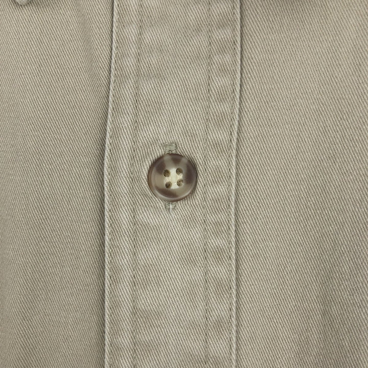 90'S GAP (Old GAP) Long-Sleeve Cotton Shirt, Men's Size S (Equivalent), Vintage cotton Beige type Vintage Second Hand