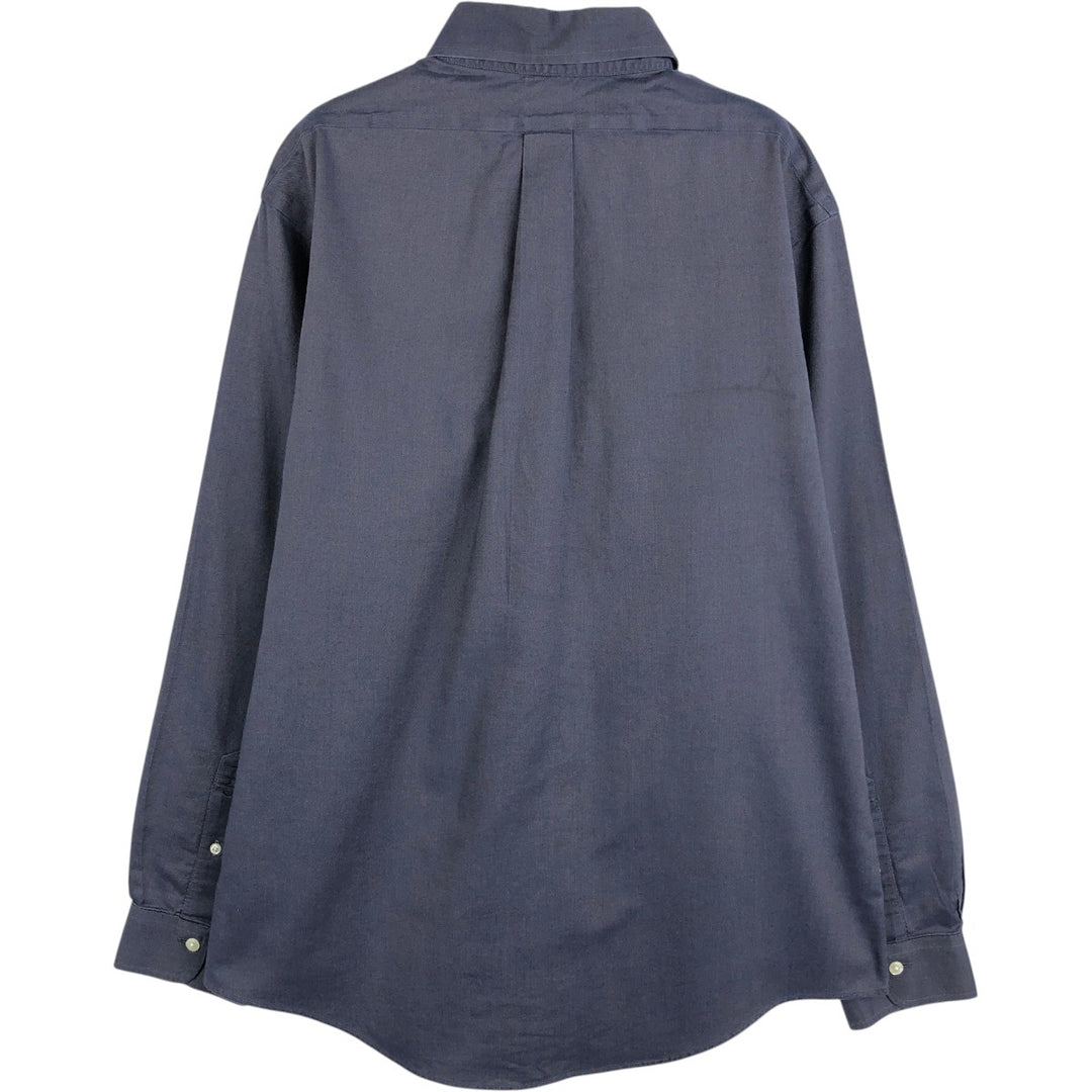 Brooks Brothers 1818 REGENT Long Sleeve Button Down Shirt, Men's Size L Supima Cotton Charcoal Vintage Second Hand