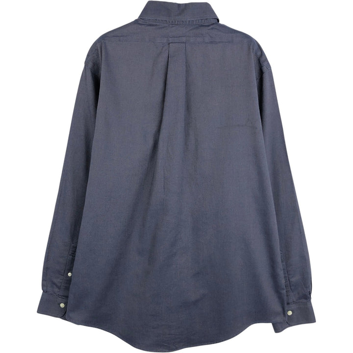 Brooks Brothers 1818 REGENT Long Sleeve Button Down Shirt, Men's Size L Supima Cotton Charcoal Vintage Second Hand