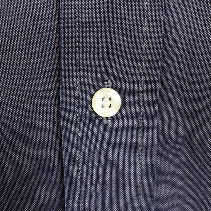 Brooks Brothers 1818 REGENT Long Sleeve Button Down Shirt, Men's Size L Supima Cotton Charcoal Vintage Second Hand