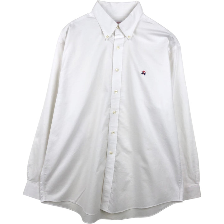 Brooks Brothers 346 long sleeve button-down shirt, men's size XL Supima Cotton white type Vintage Second Hand