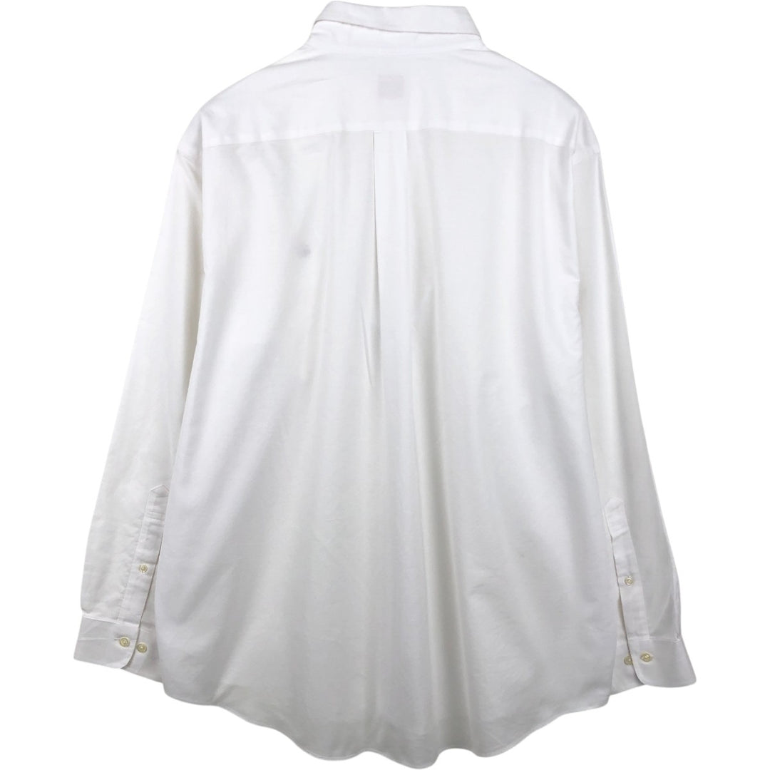 Brooks Brothers 346 long sleeve button-down shirt, men's size XL Supima Cotton white type Vintage Second Hand
