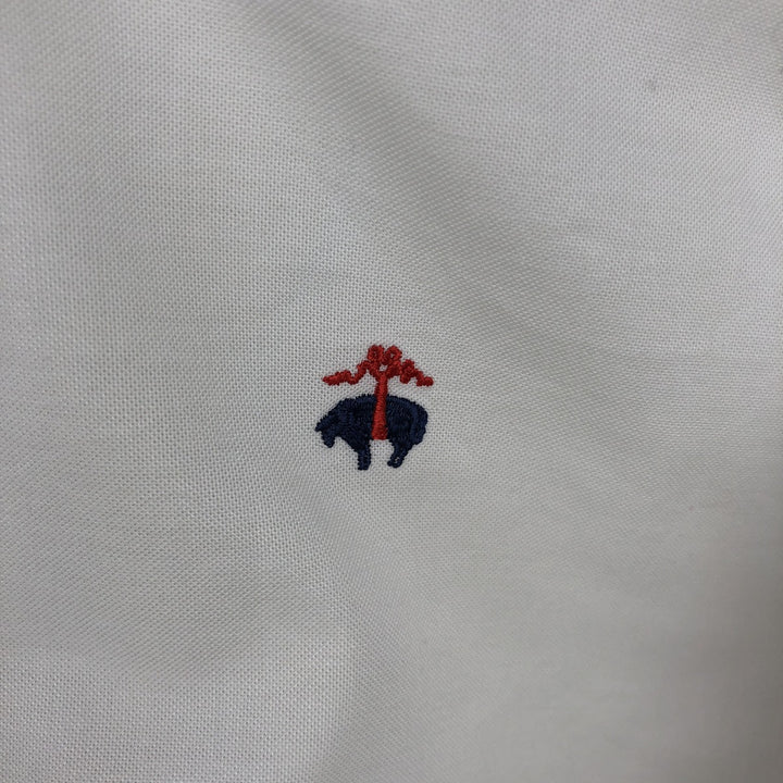 Brooks Brothers 346 long sleeve button-down shirt, men's size XL Supima Cotton white type Vintage Second Hand