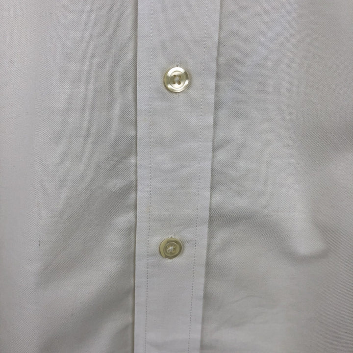 Brooks Brothers 346 long sleeve button-down shirt, men's size XL Supima Cotton white type Vintage Second Hand