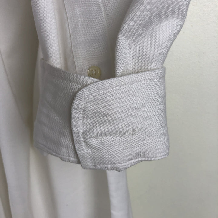 Brooks Brothers 346 long sleeve button-down shirt, men's size XL Supima Cotton white type Vintage Second Hand