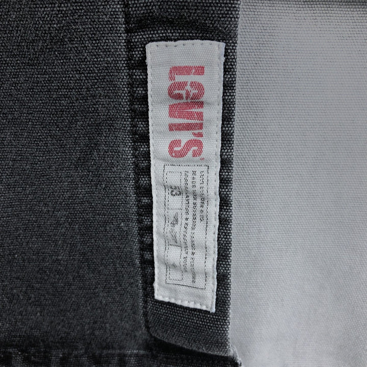Levi's Genuine Workwear Long-Sleeve Cotton Shirt, Men's Size M (approx.) cotton Charcoal Vintage Second Hand