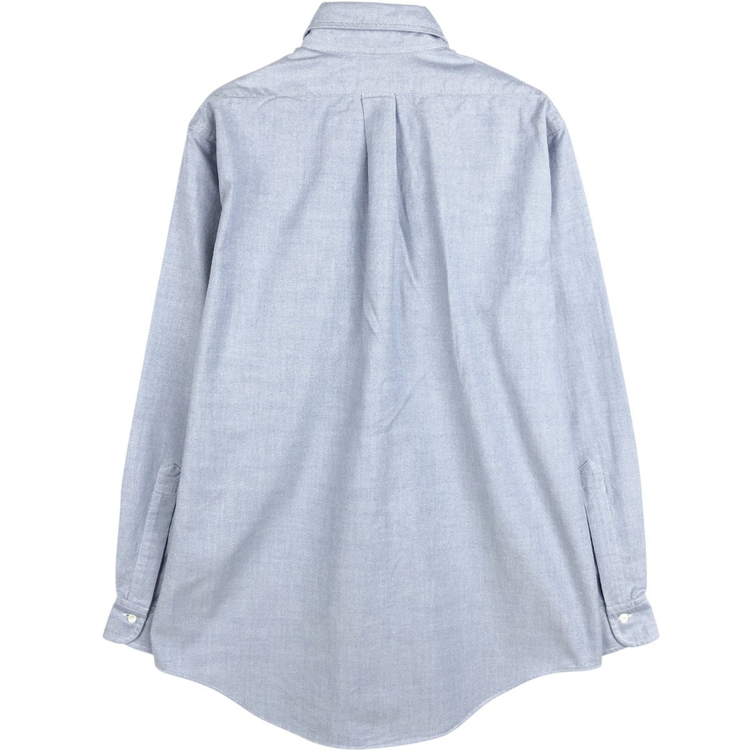Brooks Brothers Est.1818 Long Sleeve Button Down Shirt Made in USA Men's M Supima Cotton blue type Vintage Second Hand