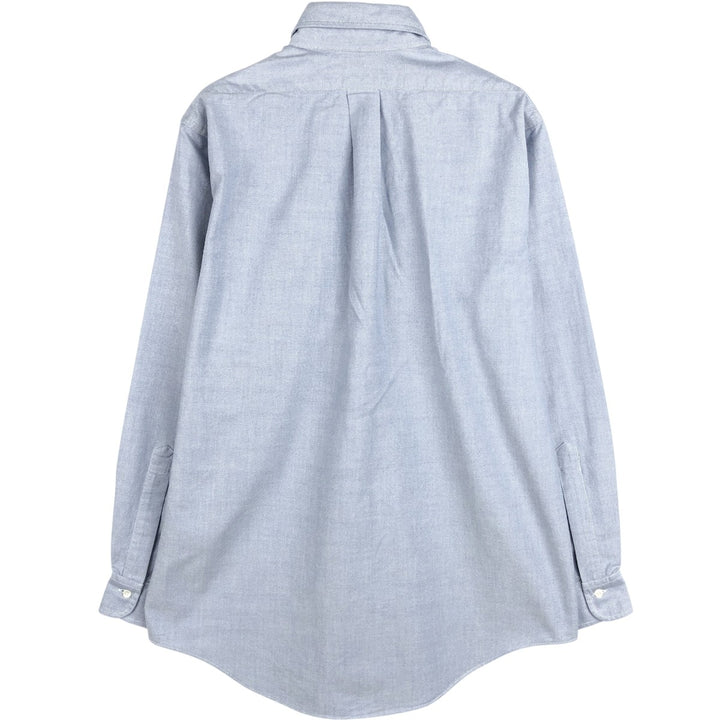 Brooks Brothers Est.1818 Long Sleeve Button Down Shirt Made in USA Men's M Supima Cotton blue type Vintage Second Hand
